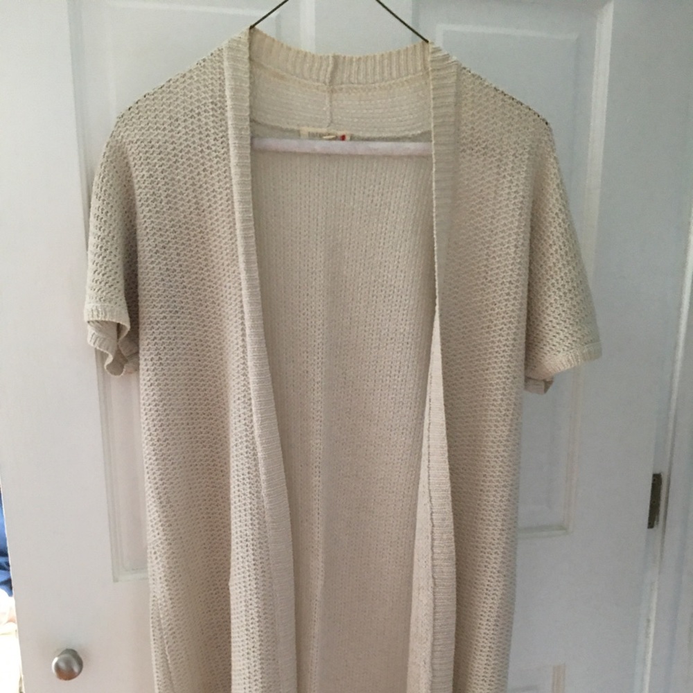 Eileen Fisher Open silk knit cardigan